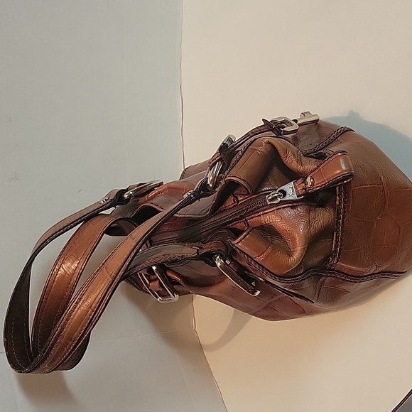 FOSSIL LEATHER HANDBAG. - Picture 3 of 16